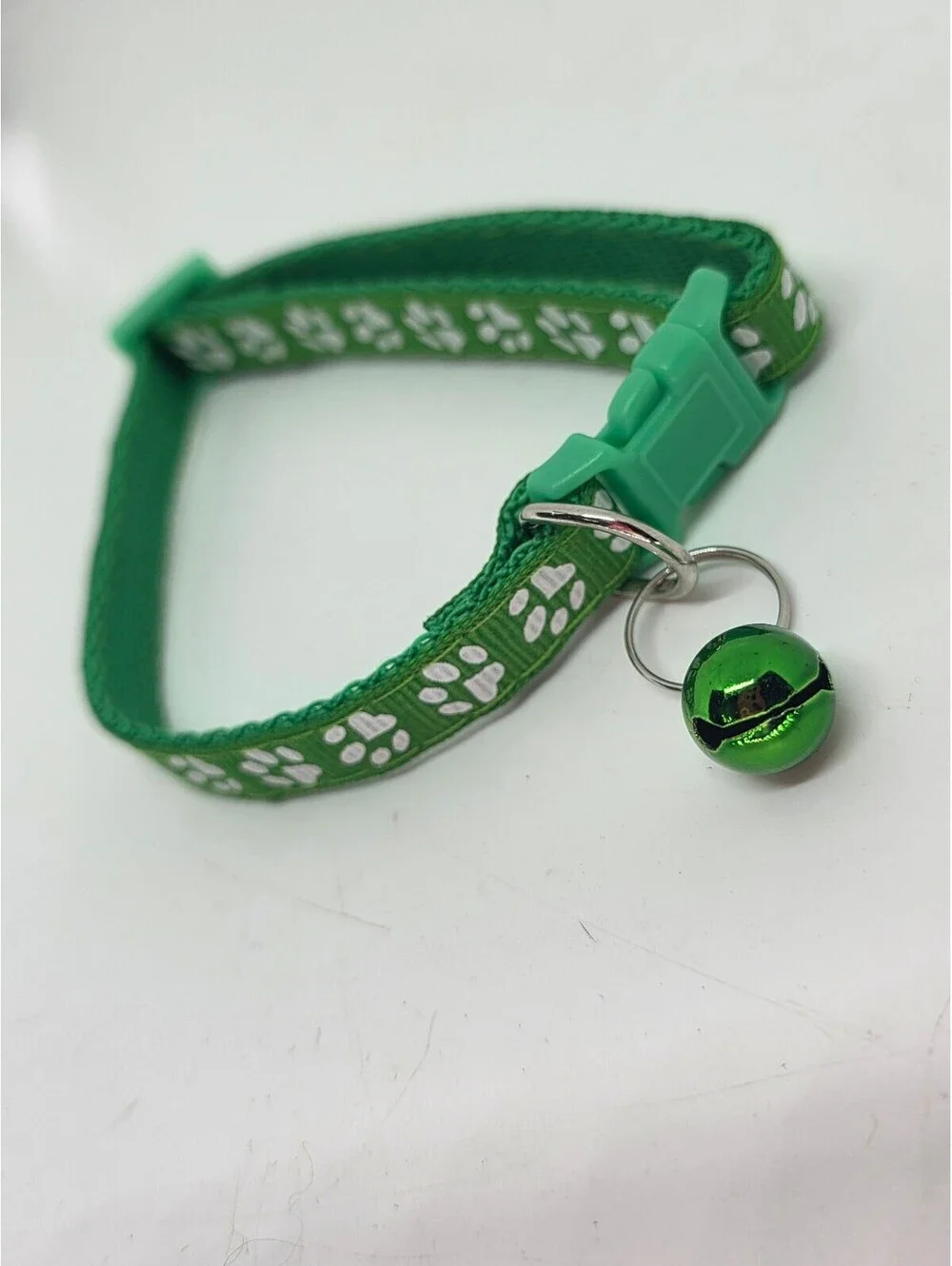 Cat Collar w/ Bell Reflective Adjustable Kitten Collar 7.5–12.5
